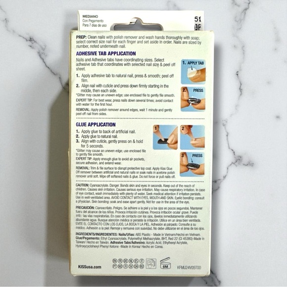 NWT Nail Care Bundle | KISS Gel Fantasy Nails + Sally Hansen Strength Serum - Picture 4 of 12